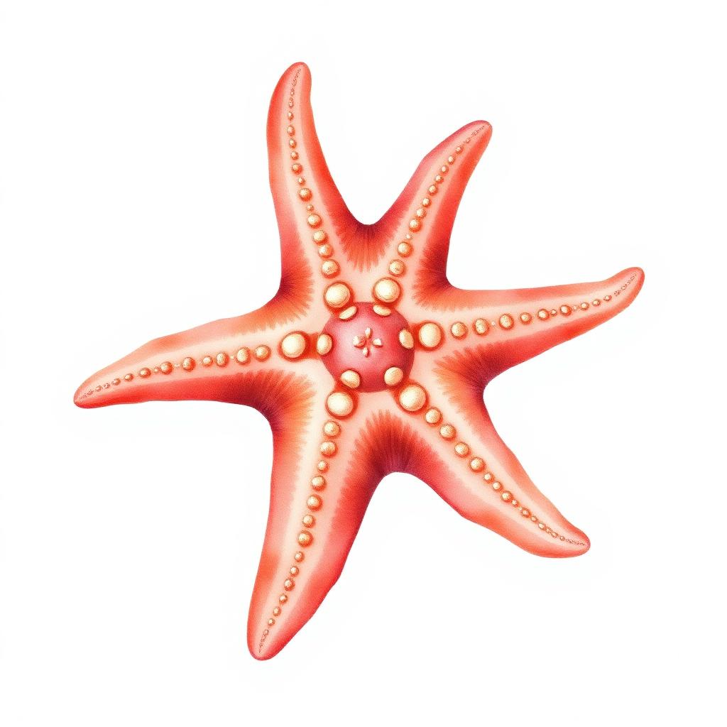 Botanical illustration of Asteria Rubens