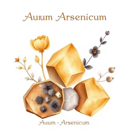 Botanical illustration of Aurum Arsenicum