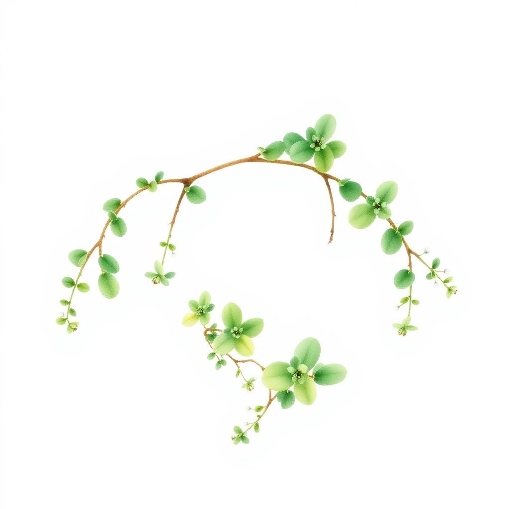 Botanical illustration of Brahmi