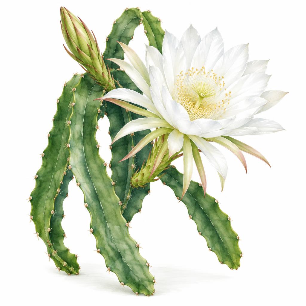 Botanical illustration of Cactus Grandiflora
