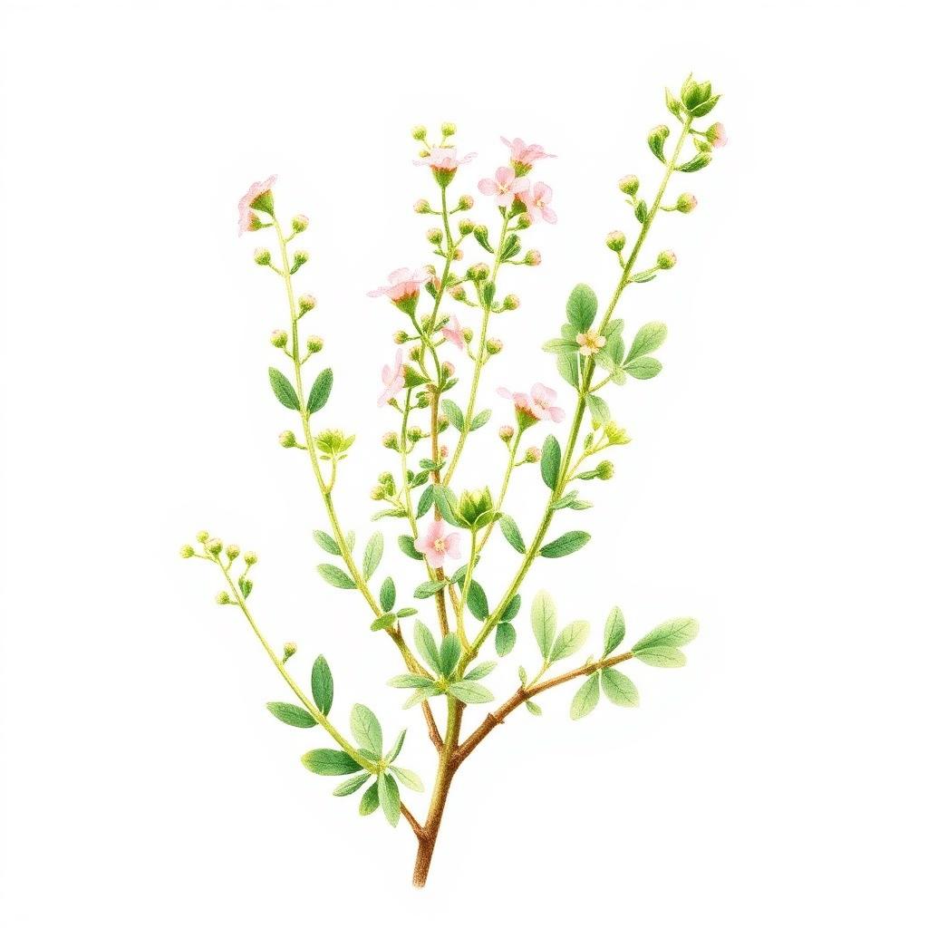Botanical illustration of Teucrium Marum Verum